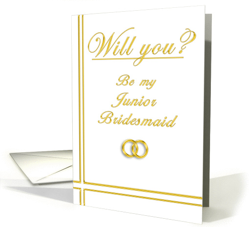 Please Be my Junior Bridesmaid card (395703)