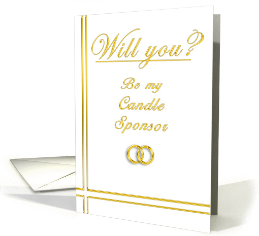 Please Be my Candle Sponsor card (395896)