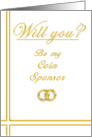 Please Be my Coin Sponsor card
