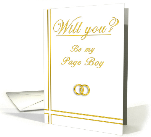 Please Be my Page Boy card (395905)