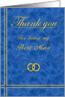 Best Man, Thank you card