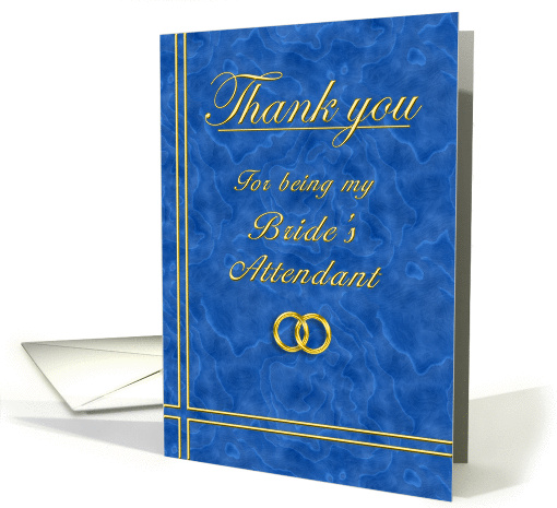 Bride's Attendant, Thank you card (396297)