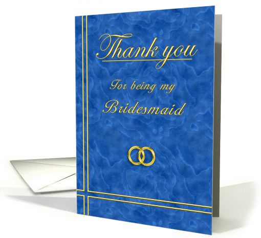 Bridesmaid, Thank you card (396309)