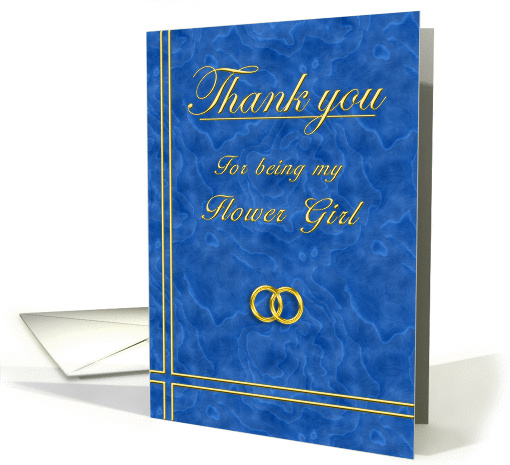 Flower Girl, Thank you card (396313)