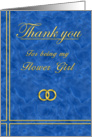 Flower Girl, Thank you card