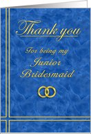 Junior Bridesmaid, Thank you card
