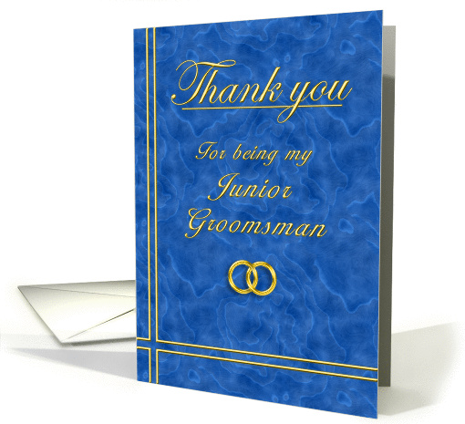 Junior Groomsman, Thank you card (396335)