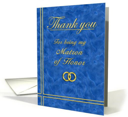 Matron of Honor, Thank you card (396338)