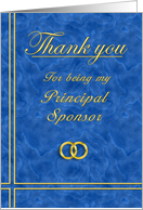Principal Sponsor, Thank you card
