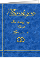 Veil Sponsor, Thank you card