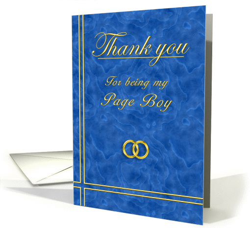 Page Boy, Thank you card (396367)