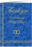 Page Boy, Thank you