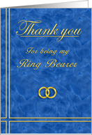 Ring Bearer, Thank you card