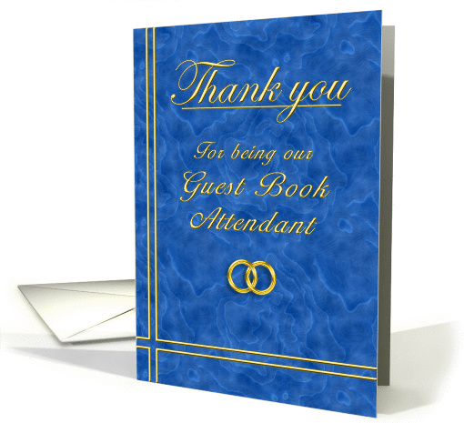 Guest Book Attendant, Thank you card (396381)