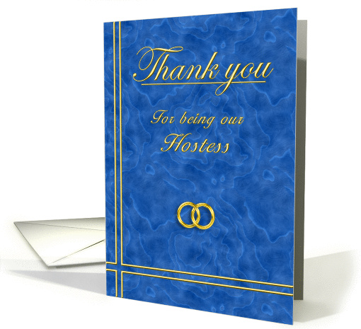 Hostess, Thank you card (396389)