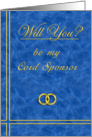 Please Be My Cord Sponsor card