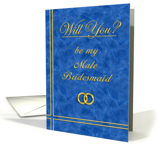 Please Be My Male Bridesmaid card (396547)