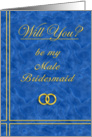 Please Be My Male Bridesmaid card