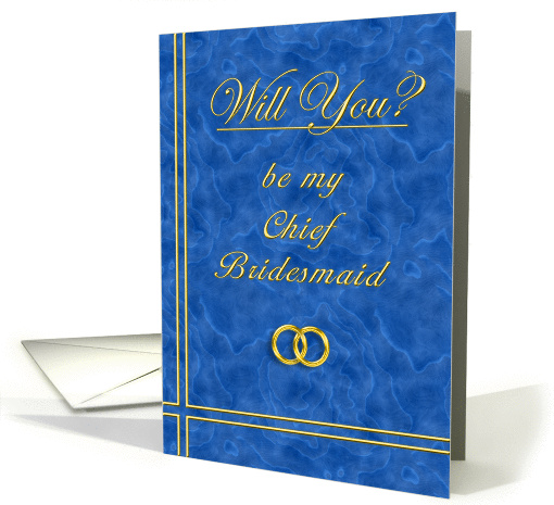 Please Be My Chief Bridesmaid card (396549)