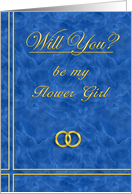 Please Be My Flower Girl card