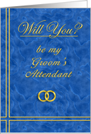 Please Be My Groom’s Attendant card
