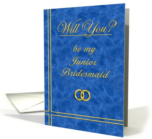 Please Be My Junior Bridesmaid card (396584)