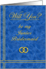 Please Be My Junior Bridesmaid card