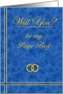 Please Be My Page Boy card