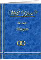 Please Be Our Singer card