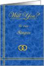 Please Be Our Singer card