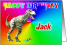 Jack, T-rex Birthday Card eater card