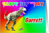 Garrett, T-rex Birthday Card Eater card