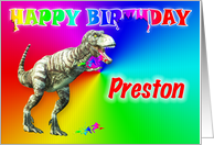 Preston, T-rex Birthday Card Eater card