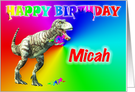 Micah, T-rex Birthday Card Eater card