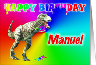 Manuel, T-rex Birthday Card Eater card