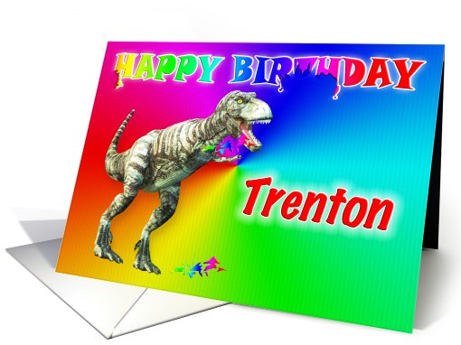 Trenton, T-rex Birthday Card Eater card (397780)