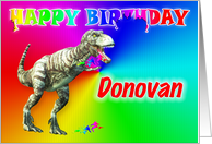 Donovan, T-rex Birthday Card Eater card