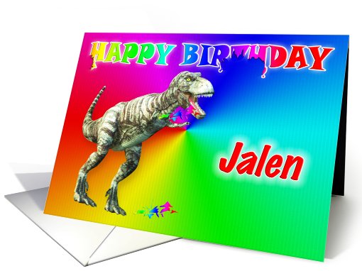 Jalen, T-rex Birthday Card Eater card (397785)