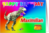 Maximilian, T-rex Birthday Card Eater card