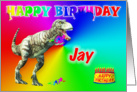 Jay, T-rex Birthday Card Eater card