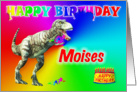 Moises, T-rex Birthday Card Eater card