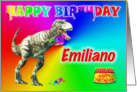 Emiliano, T-rex Birthday Card Eater card