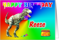 Reese, T-rex Birthday Card Eater card