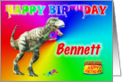 Bennett, T-rex Birthday Card Eater card