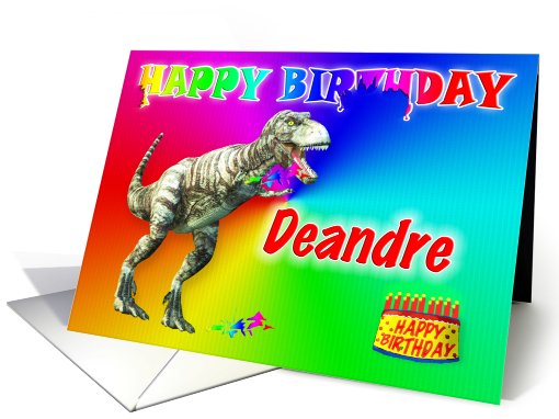 Deandre, T-rex Birthday Card Eater card (398720)