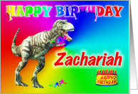 Zachariah, T-rex Birthday Card Eater card