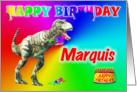 Marquis, T-rex Birthday Card Eater card