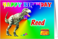 Reed, T-rex Birthday Card Eater card