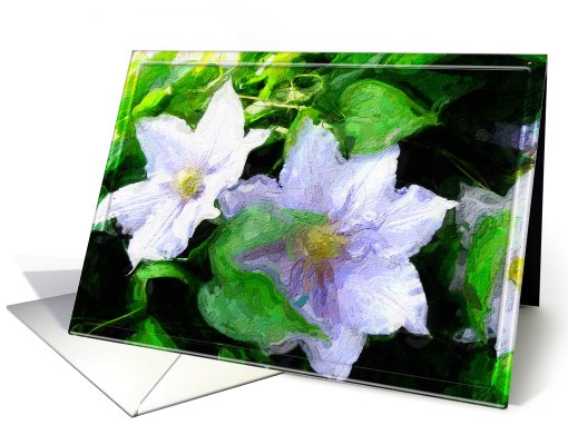 Impressions of flowers card (400892)