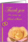 Best Man Thank you card